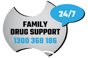 Family Drug Support Logo - Ph 1300 368 186